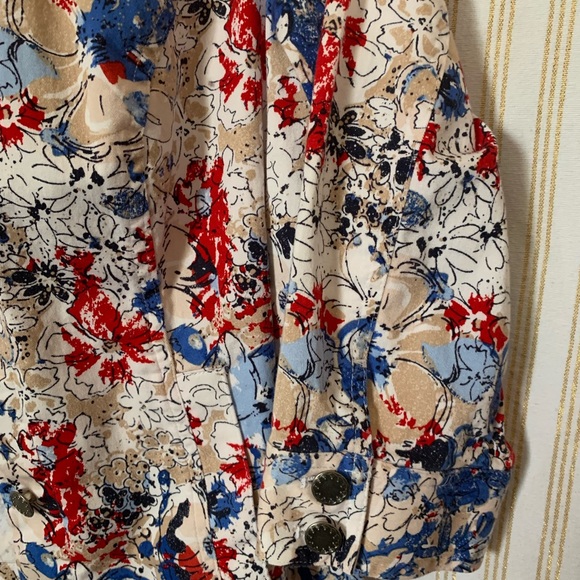Christopher & Banks Petite floral jacket size P/L - Picture 7 of 14